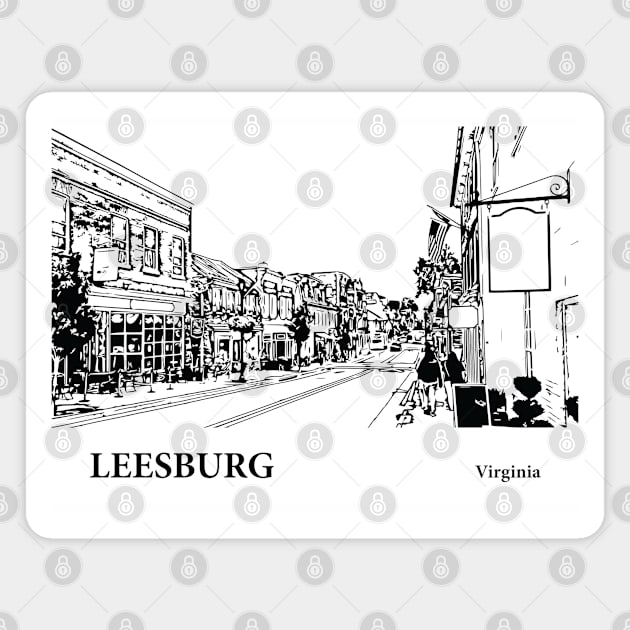 Leesburg Virginia Magnet by Lakeric